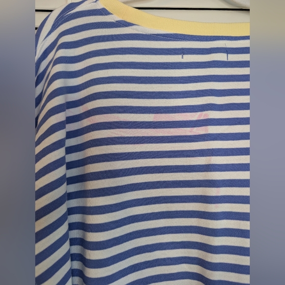 WE THE FREE Free People Classic Pullover Sweatshirt in Blue Combo Size XL - Picture 7 of 14